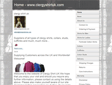 Tablet Screenshot of clergyshirtuk.com